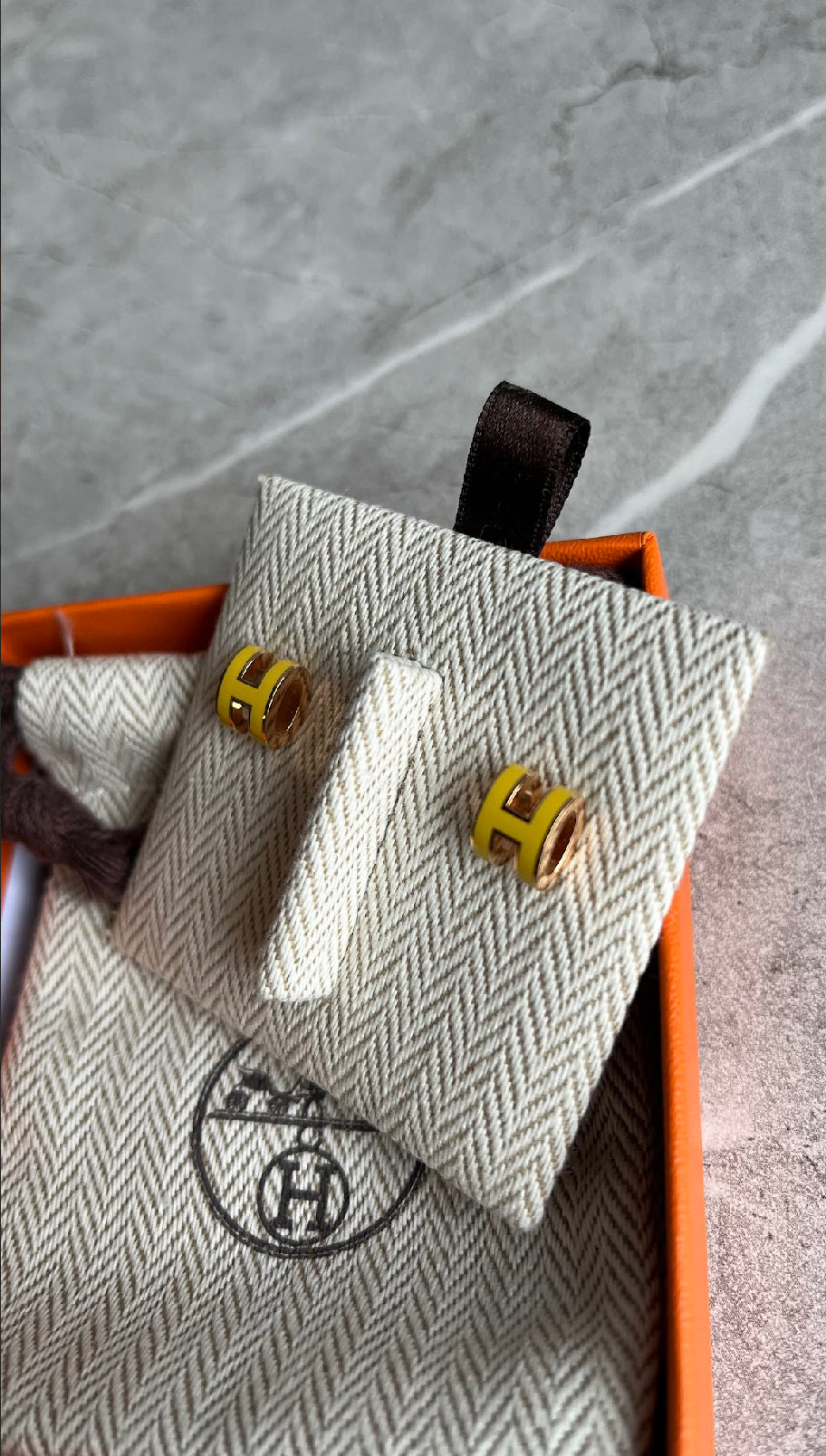 【金額】ポップHピアス/ジョーヌナプル/ローズゴールド金具 #1014