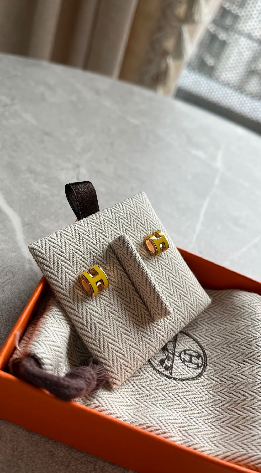 【金額】ポップHピアス/ジョーヌナプル/ローズゴールド金具 #1014