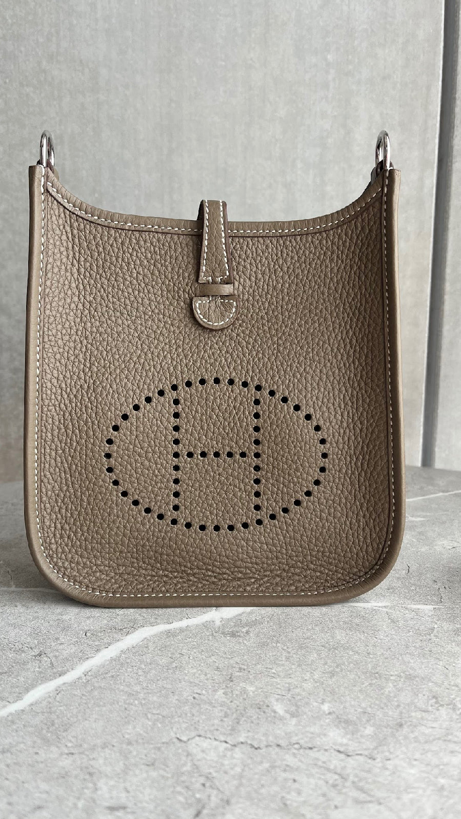 エヴリンTPM/エトゥープ/シルバー金具 #1009