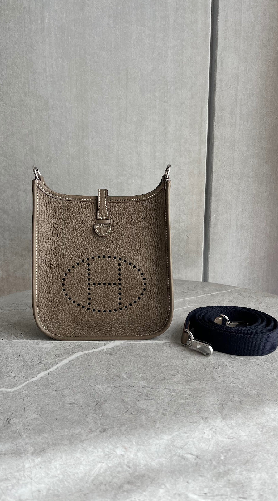 エヴリンTPM/エトゥープ/シルバー金具 #1009