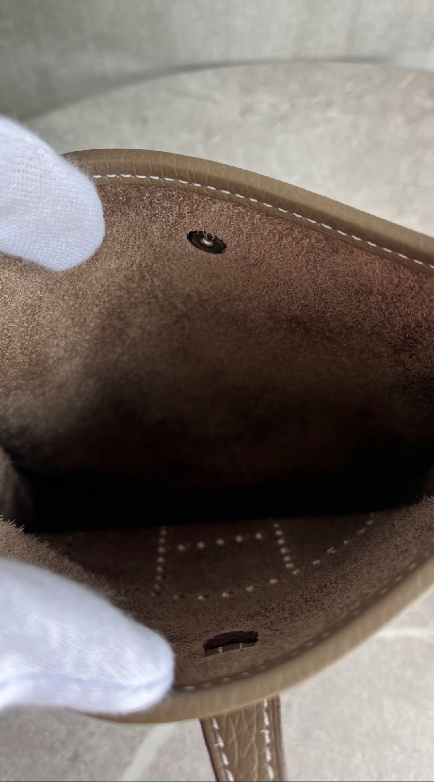 エヴリンTPM/エトゥープ/シルバー金具 #1009