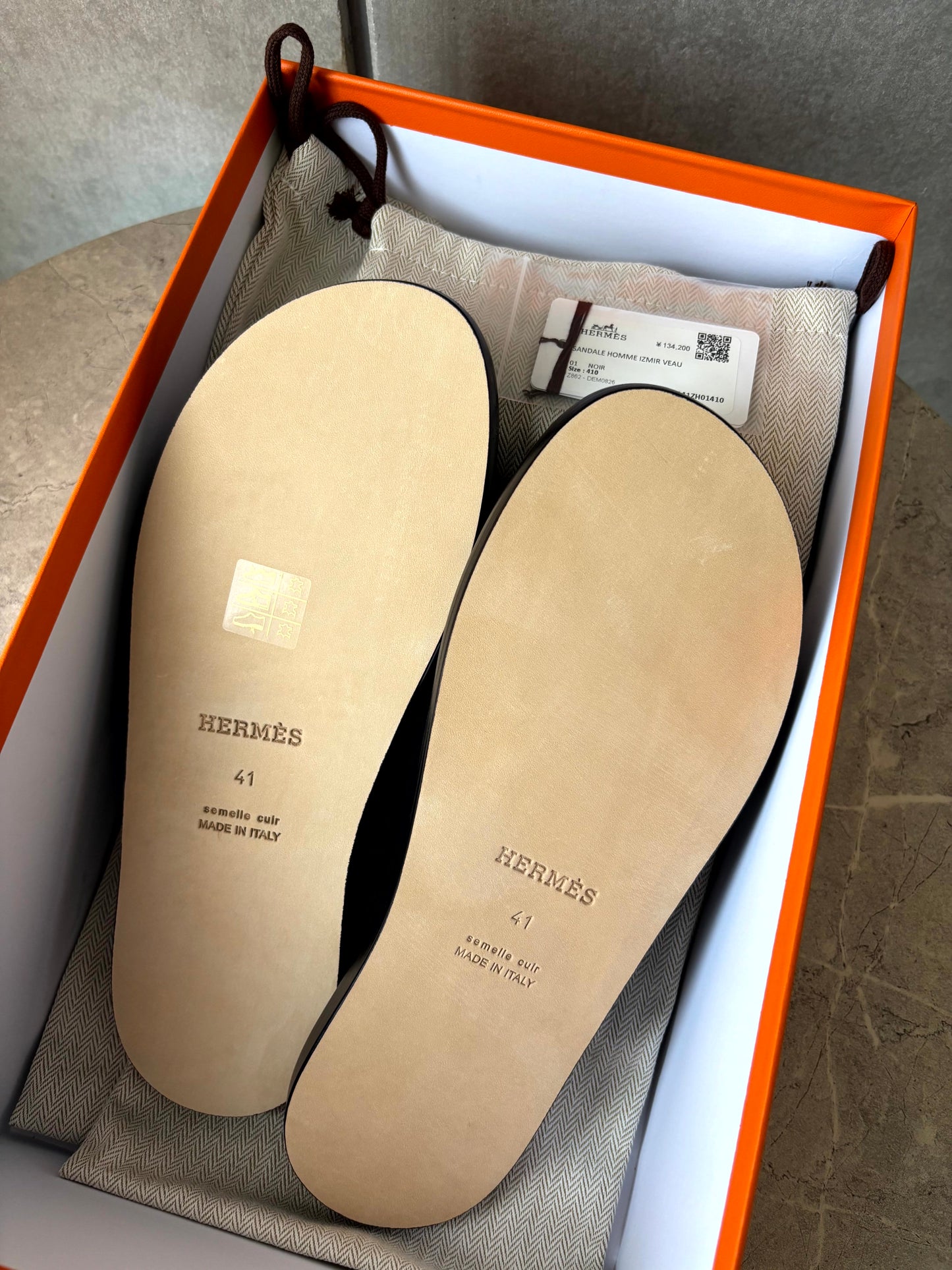 2725/HERMES/イズミール/41/ノワール