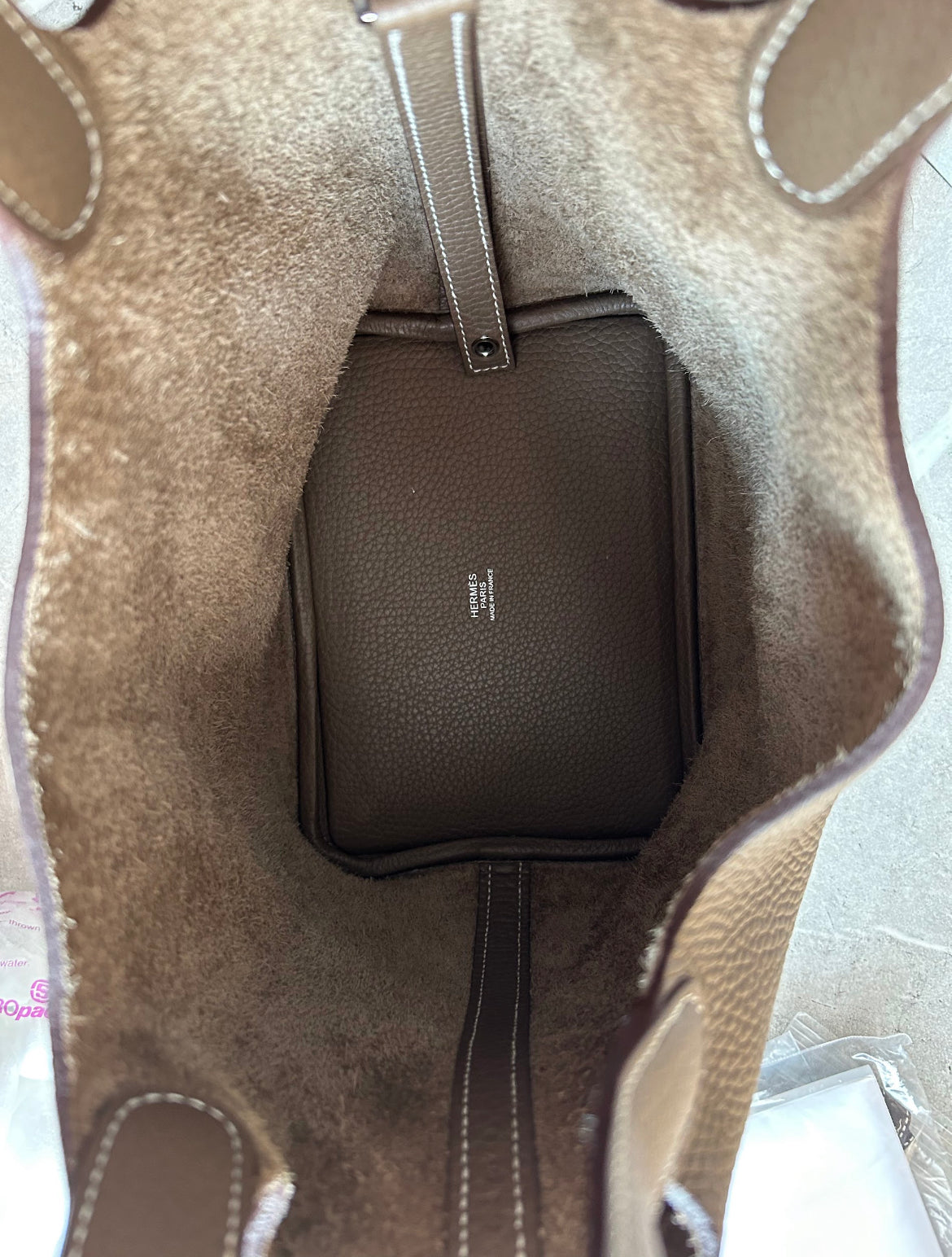 HERMES ピコタンPM エトゥープ　シルバー金具#1503