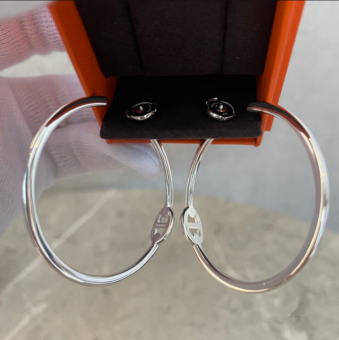HERMES　GM　アンシェネクレオールピアス　＃2616