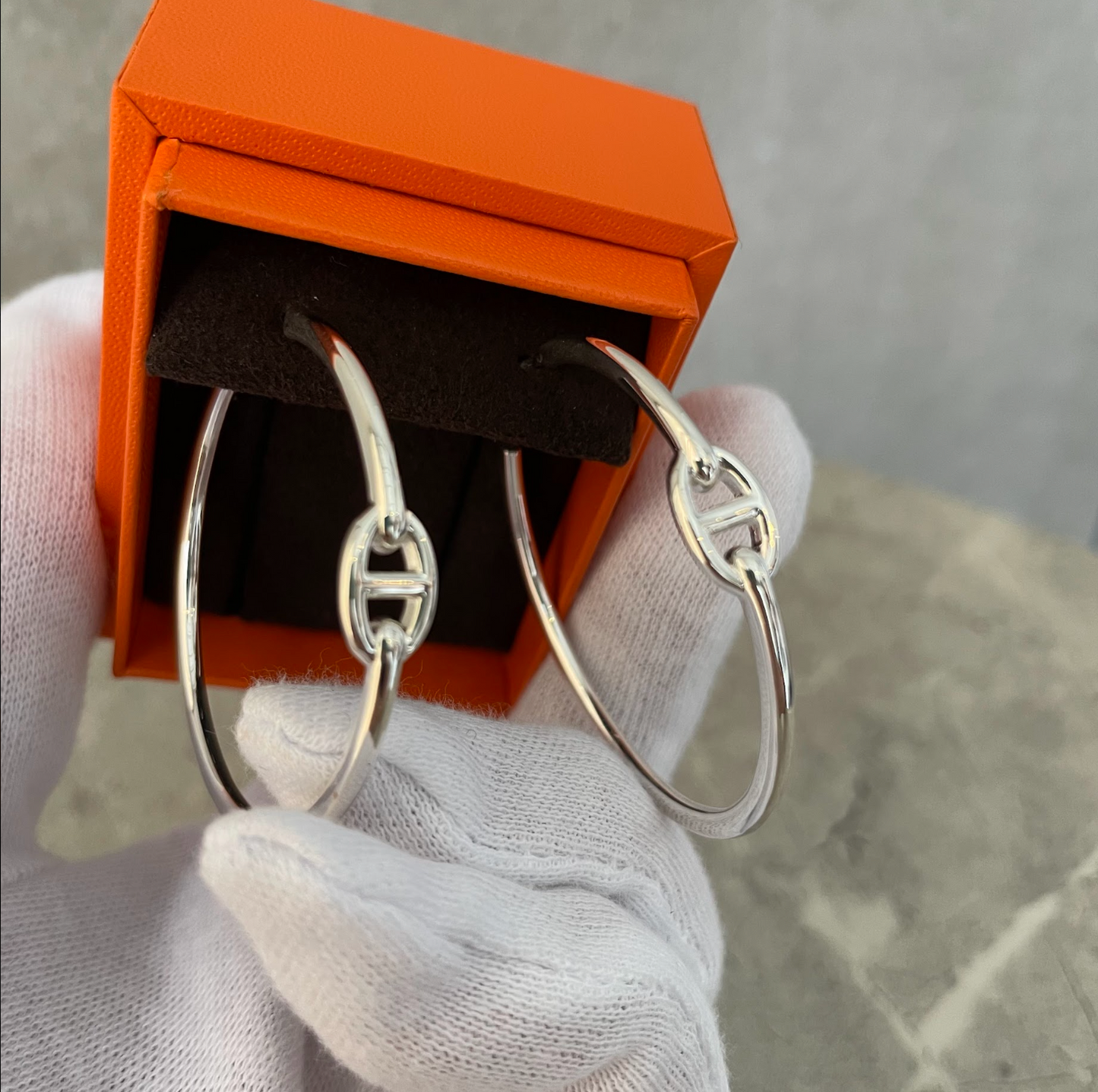 HERMES　GM　アンシェネクレオールピアス　＃2616