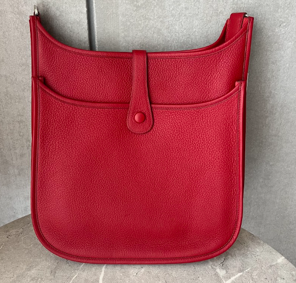 HERMES エヴリン 3GM・ルージュガランス・シルバー金具#2596