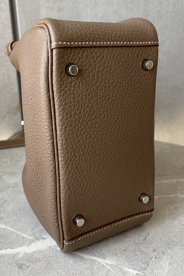 HERMES	リンディ ミニ	エトゥープ シルバー金具/トリヨンクレマンス＃2421