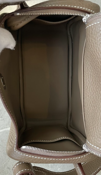 HERMES	リンディ ミニ	エトゥープ シルバー金具/トリヨンクレマンス＃2421