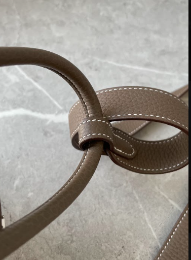 HERMES	リンディ ミニ	エトゥープ シルバー金具/トリヨンクレマンス＃2421