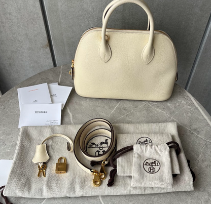 HERMES	ボリード1923 25 ナタ ゴールド金具#2527