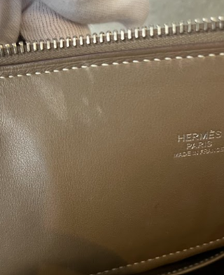 HERMES	ボリード 31 エトゥープ シルバー＃2309