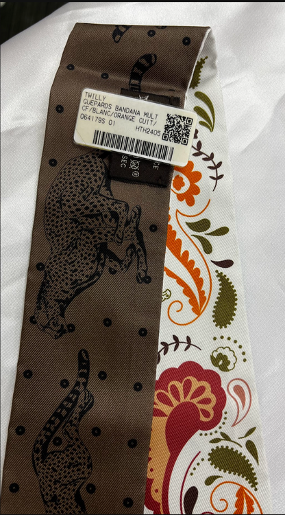 HERMES　ツイリー　GUEPARDS BANDANA　＃2499