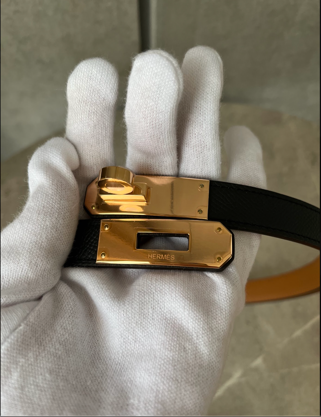 HERMES　ケリーベルト　ノワール　＃2589