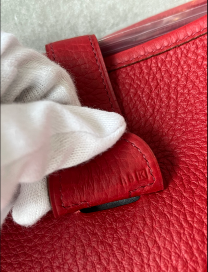 HERMES　エヴリン　3GM・ルージュガランス・シルバー金具　＃2596
