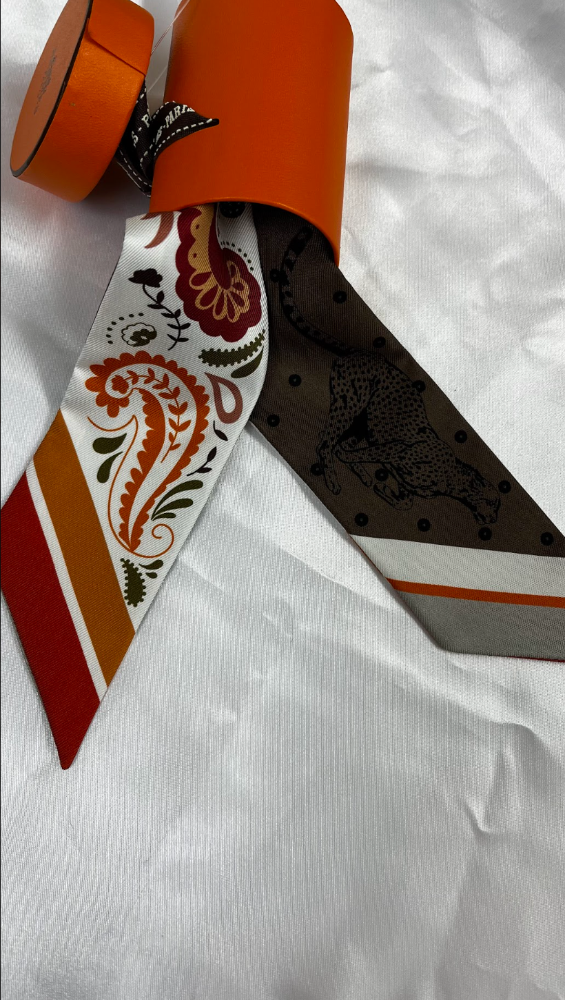 HERMES　ツイリー　GUEPARDS BANDANA　＃2499