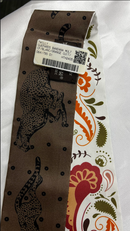 HERMES　ツイリー　GUEPARDS BANDANA　＃2499