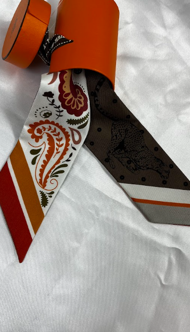 HERMES　ツイリー　GUEPARDS BANDANA　#2499