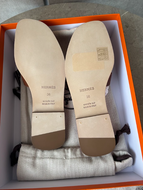 2715 HERMES オランサンダル 36 ゴールド