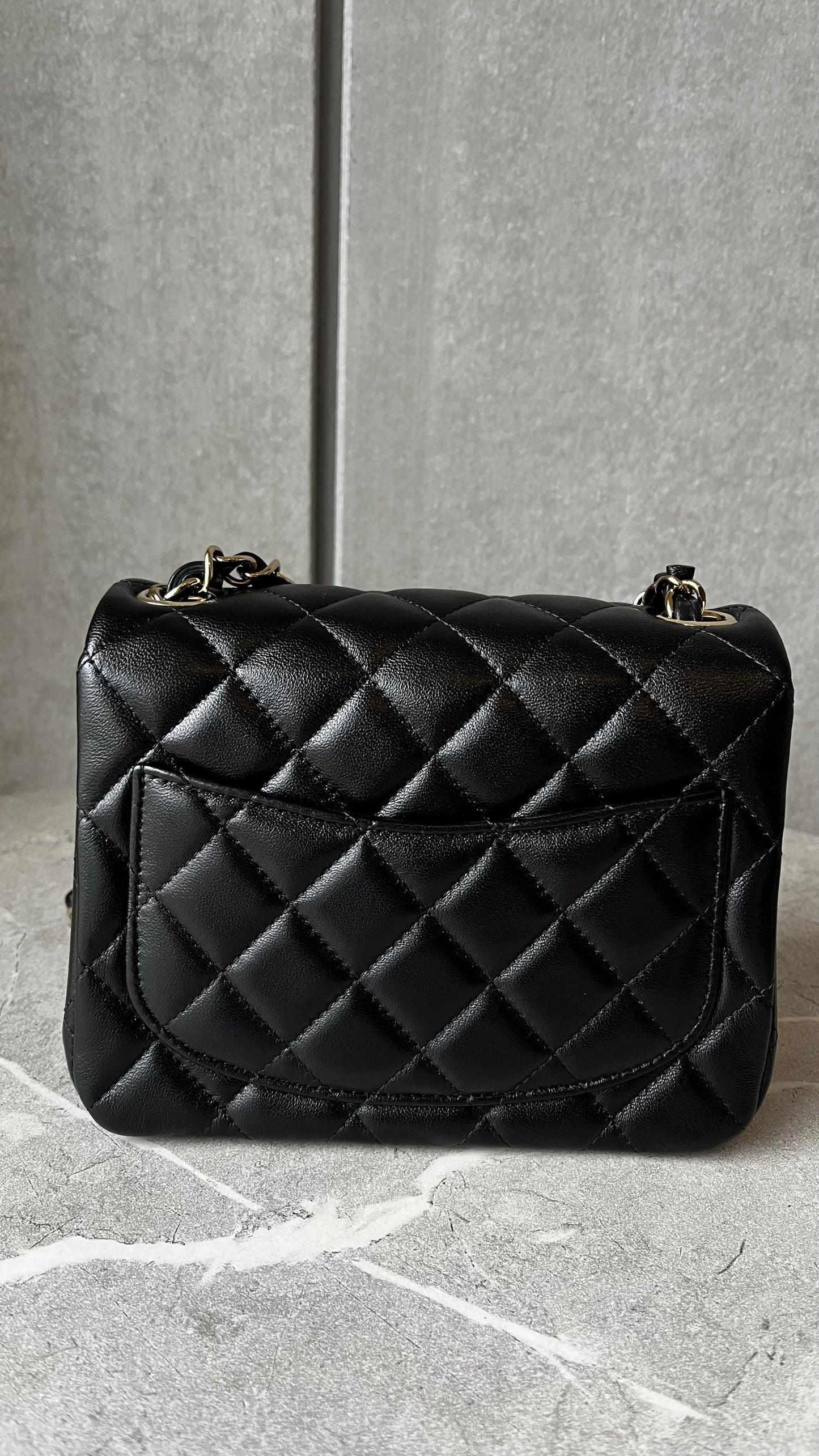 CHANEL ミニクラシックハンドバッグ シャンパンゴールド#2415