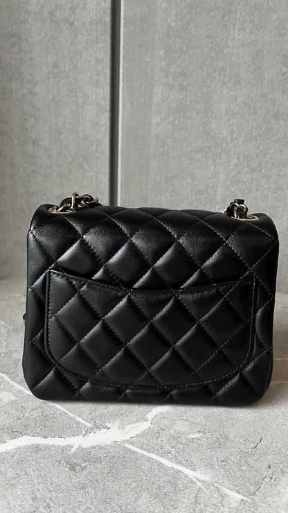 CHANEL ミニクラシックハンドバッグ シャンパンゴールド#2415