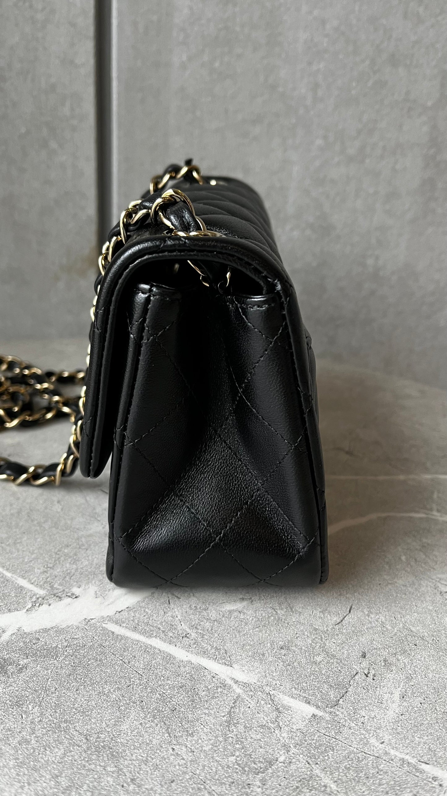 CHANEL ミニクラシックハンドバッグ シャンパンゴールド#2415