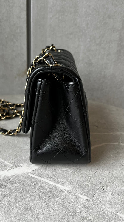 CHANEL ミニクラシックハンドバッグ シャンパンゴールド#2415