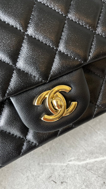 CHANEL ミニクラシックハンドバッグ シャンパンゴールド#2415