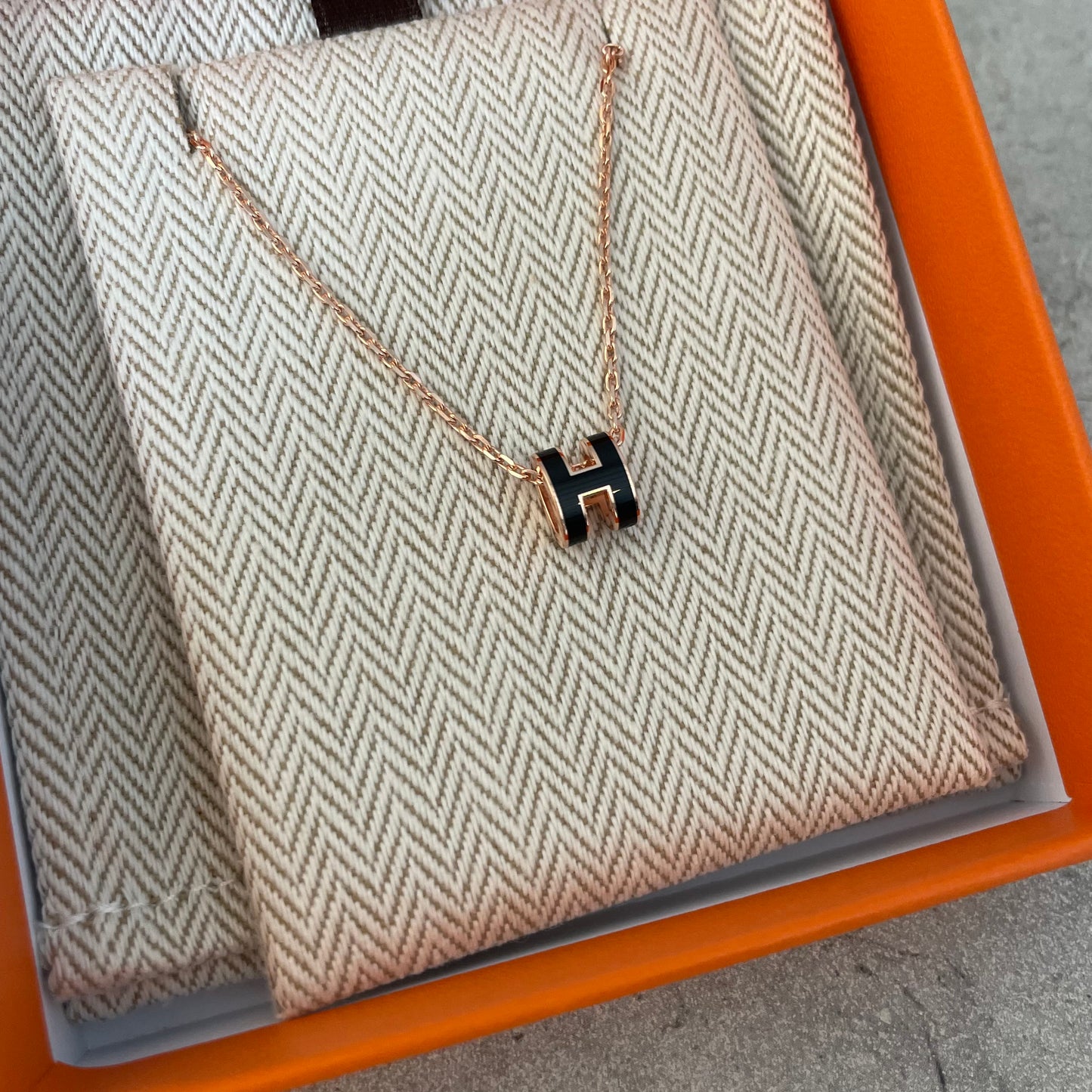 #2610 HERMES ポップHネックレス ミニ