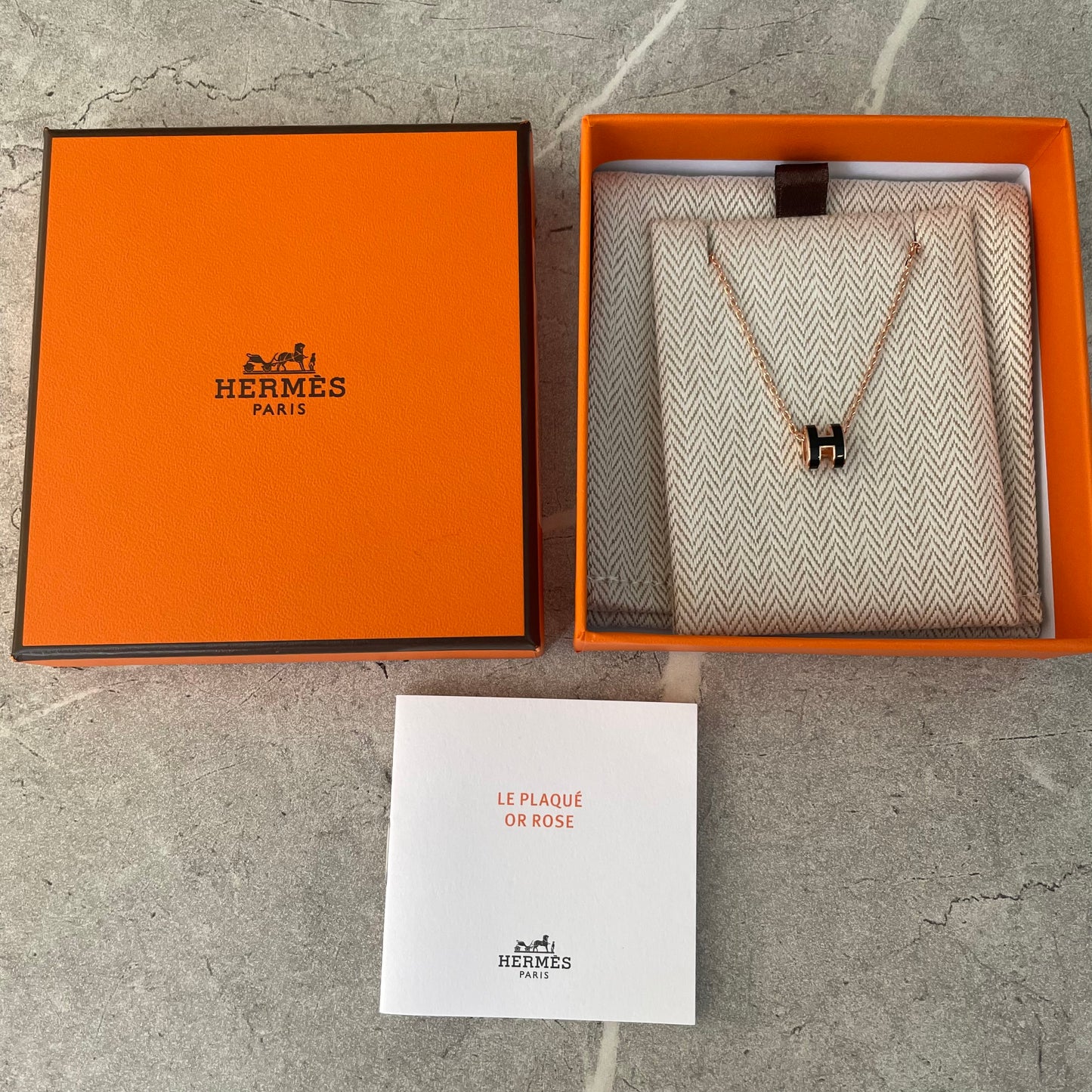 #2610 HERMES ポップHネックレス ミニ