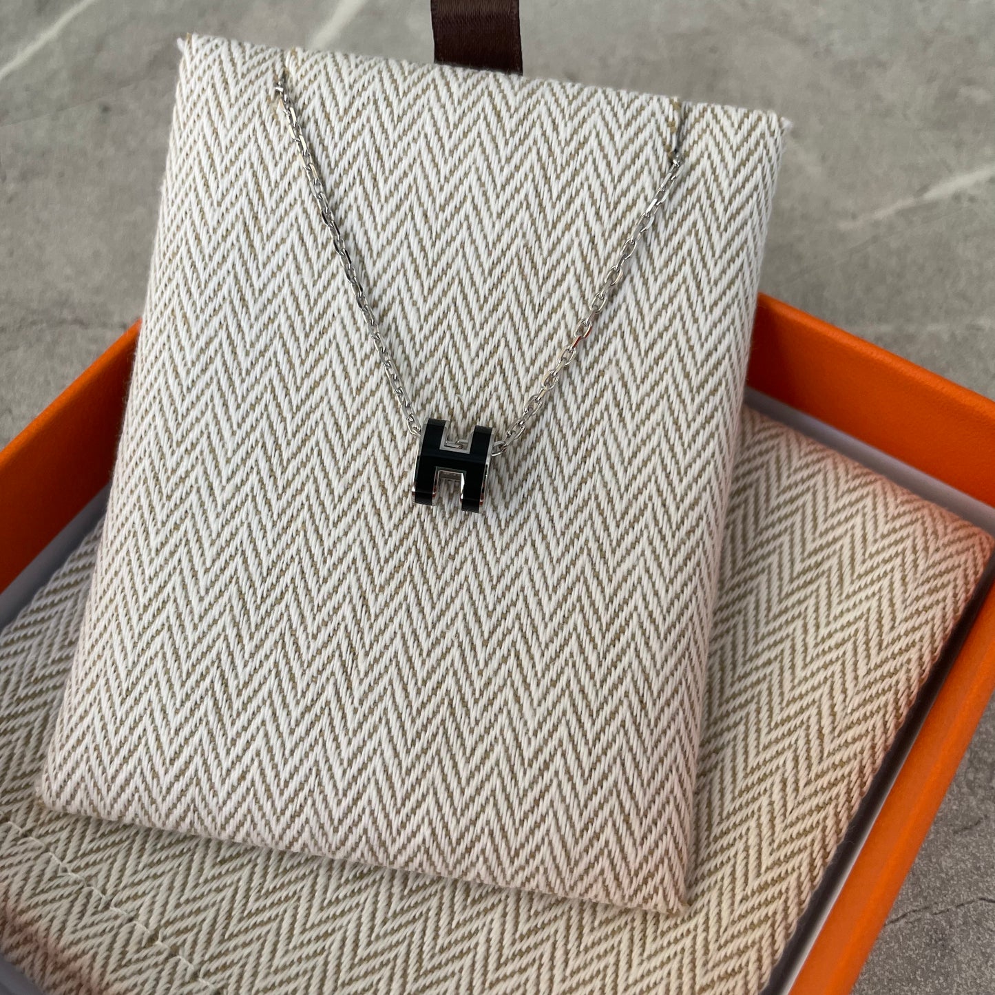#2611 HERMES ポップHネックレス ミニ