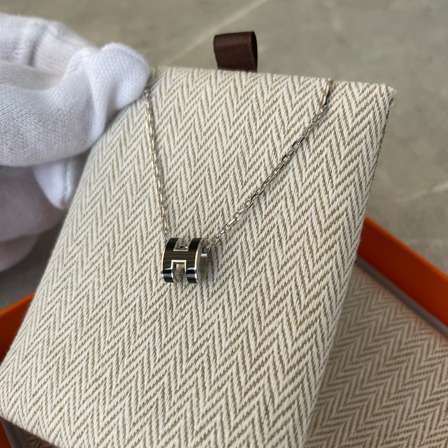 #2611 HERMES ポップHネックレス ミニ
