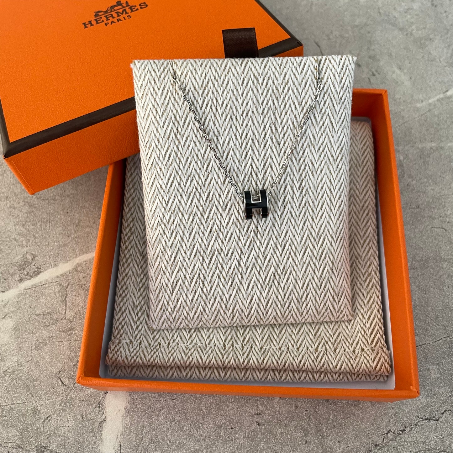 #2611 HERMES ポップHネックレス ミニ