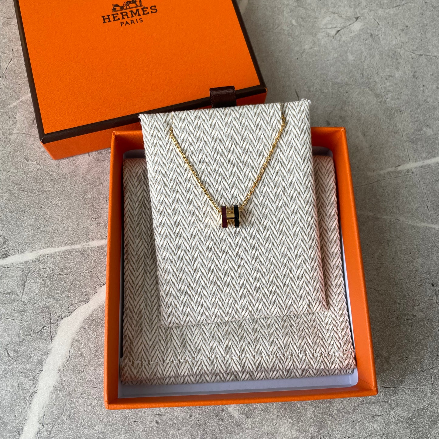 #2612 HERMES ポップHネックレス ミニ