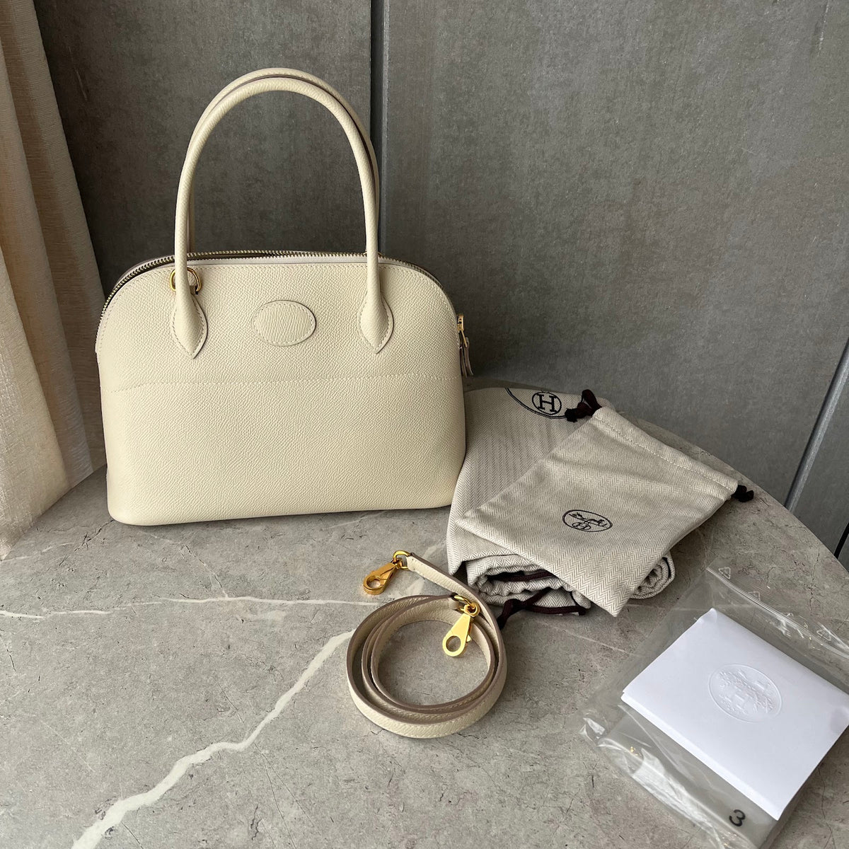 エルメス ボリード27 クレ ゴールド金具 #2745
