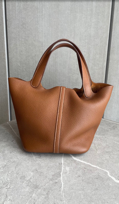 HERMES ピコタンMM ゴールド#1193