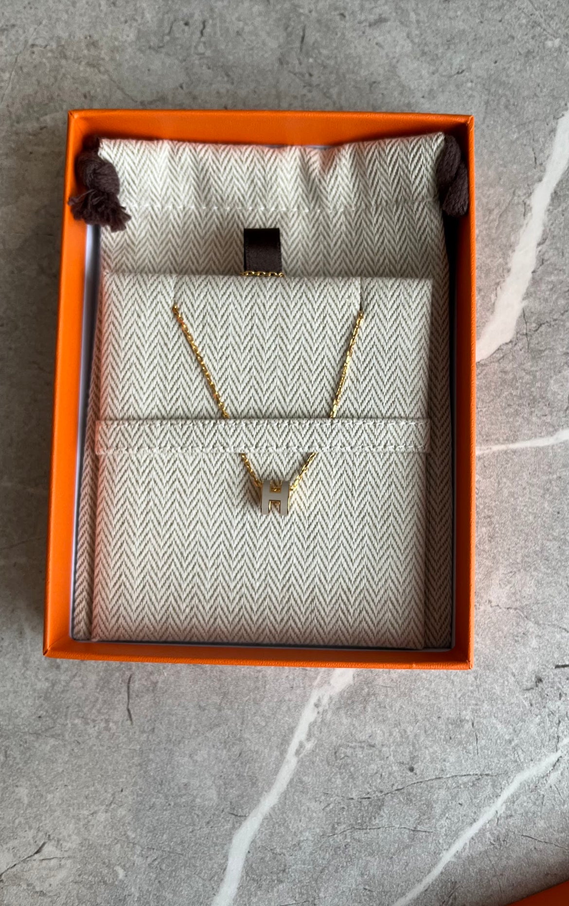 ポップHネックレス　マロングラッセ#1218