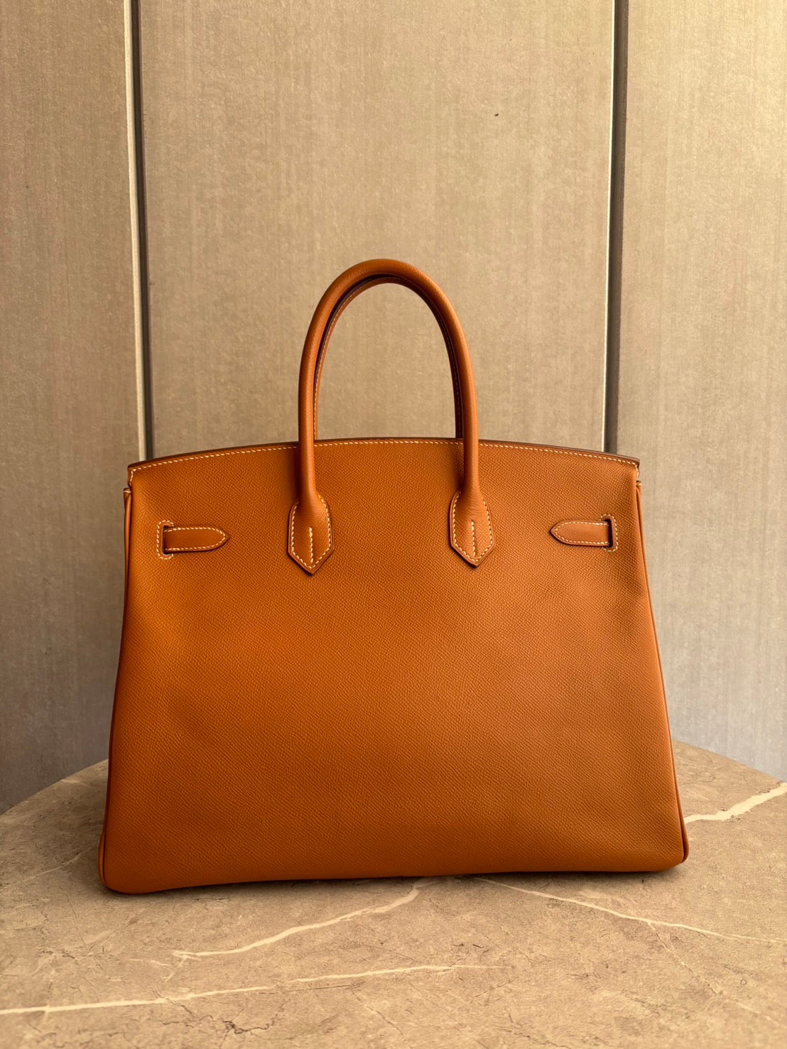 【HERMES】バーキン35ゴールド/ゴールド金具/エプソン #790