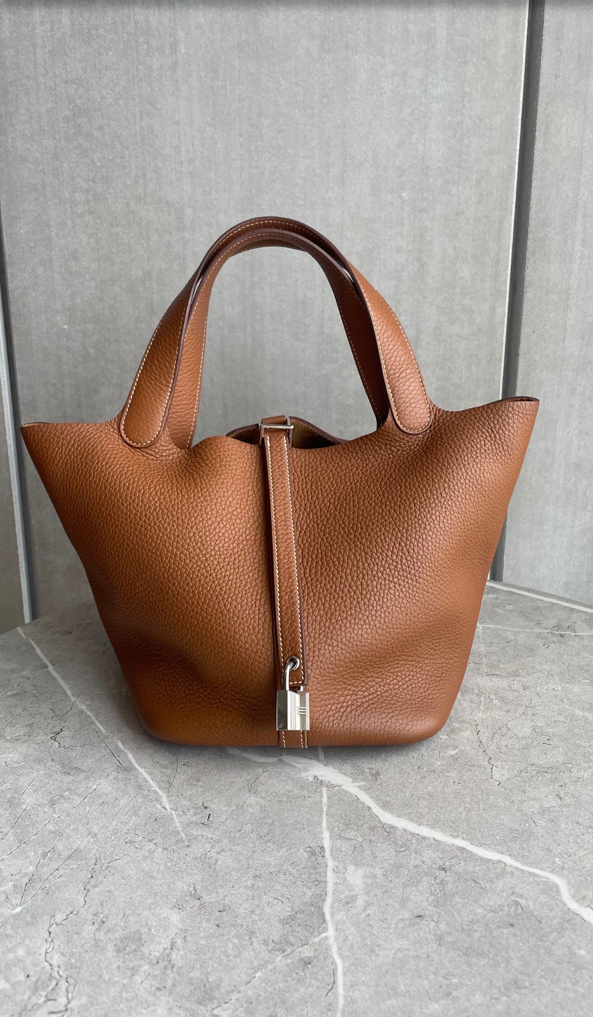 HERMES ピコタンMM ゴールド#1193