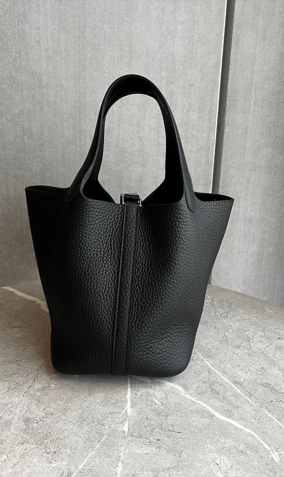 【HERMES】ピコタンPM ノワール　シルバー金具#1336