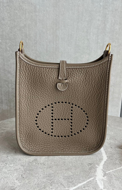 エヴリンtpm エトゥープ　ゴールド金具#1209