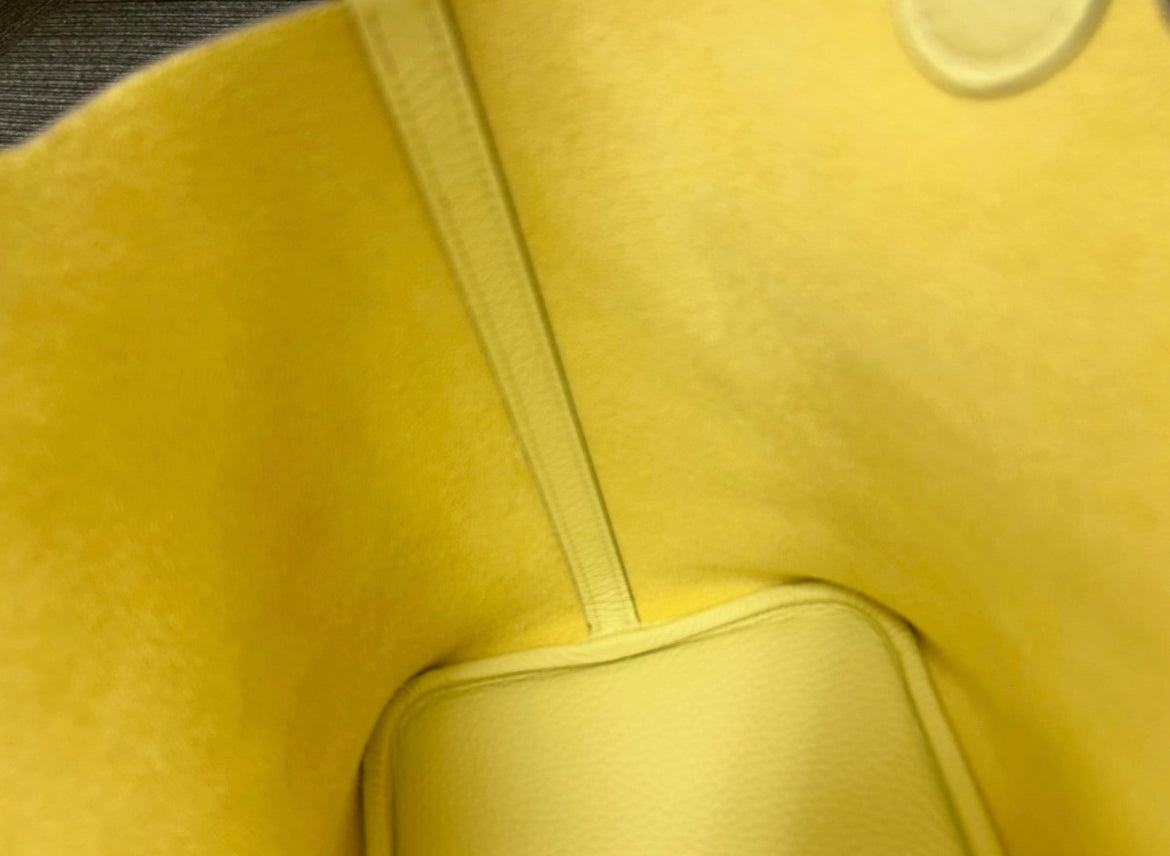 HERMES ピコタンロックMM ジョーヌミルトン　シルバー金具#1215