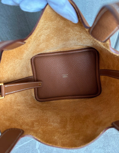HERMES ピコタンPM ゴールド#1502