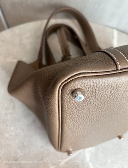 HERMES ピコタンPM エトゥープ　シルバー金具#1503