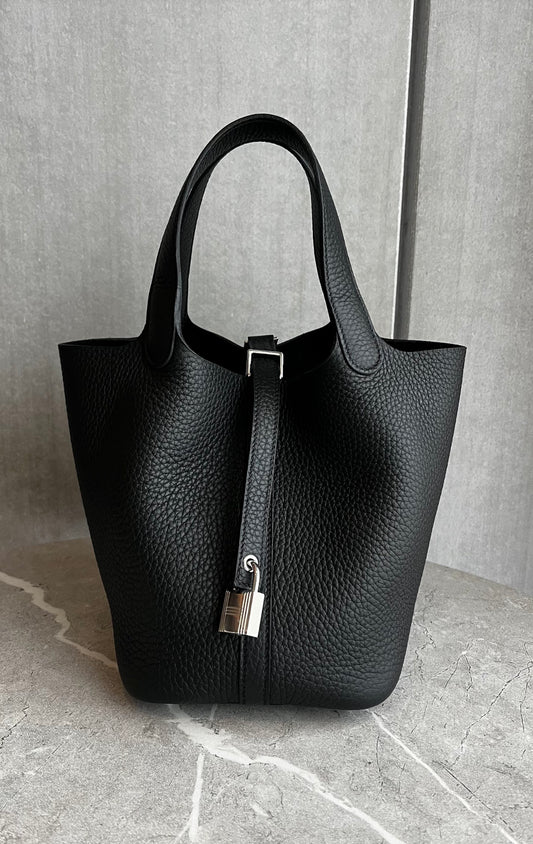 【HERMES】ピコタンPM ノワール シルバー金具#1336