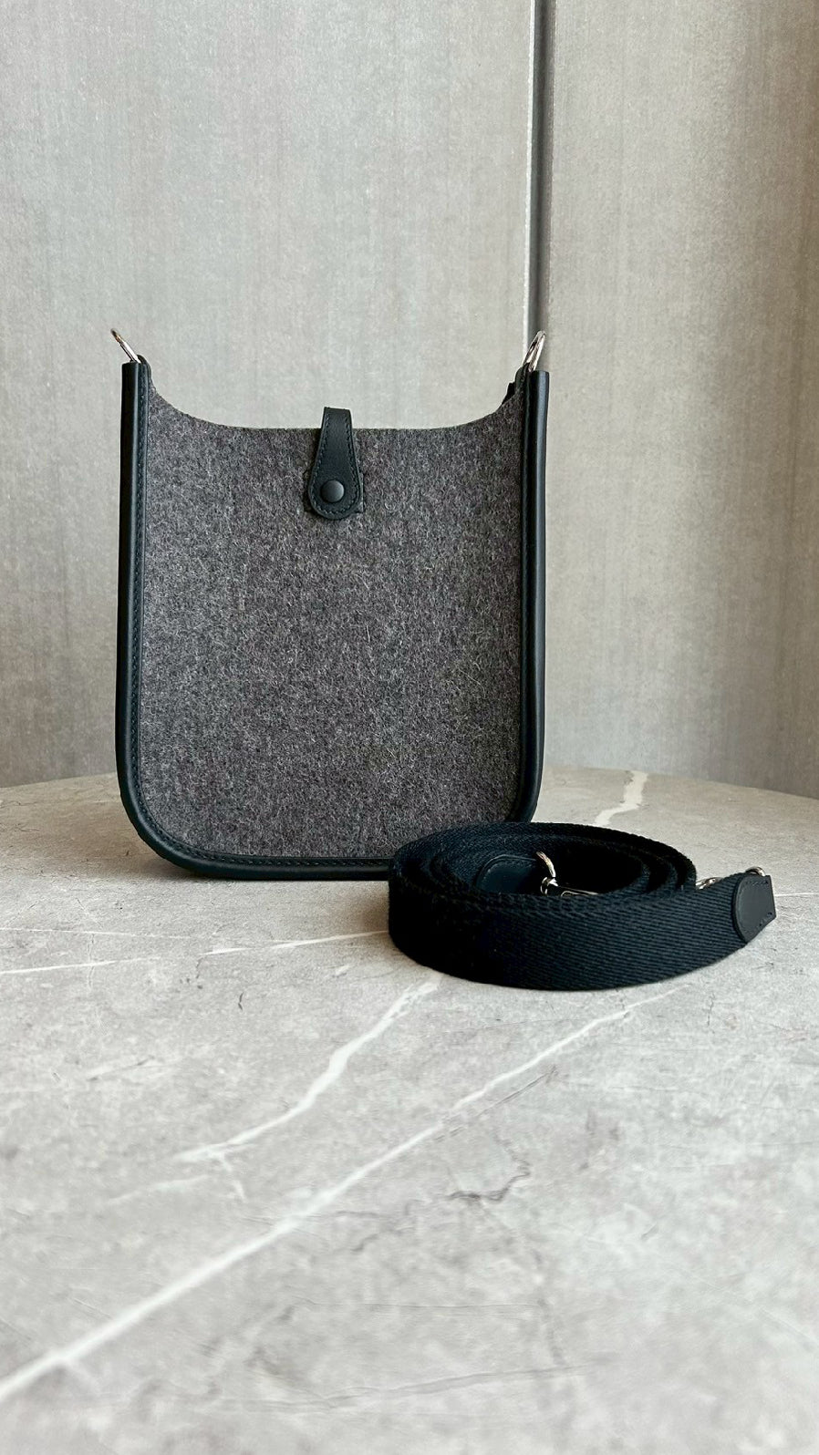 エヴリンTPM/ノワールフェルト/シルバー金具 #1140