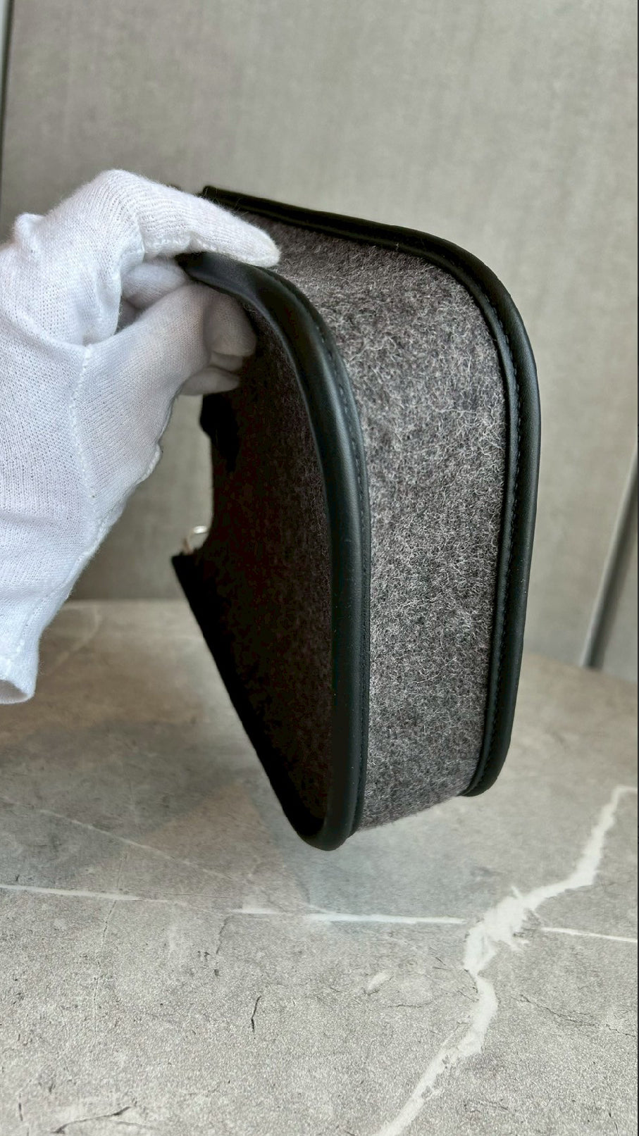 エヴリンTPM/ノワールフェルト/シルバー金具 #1140