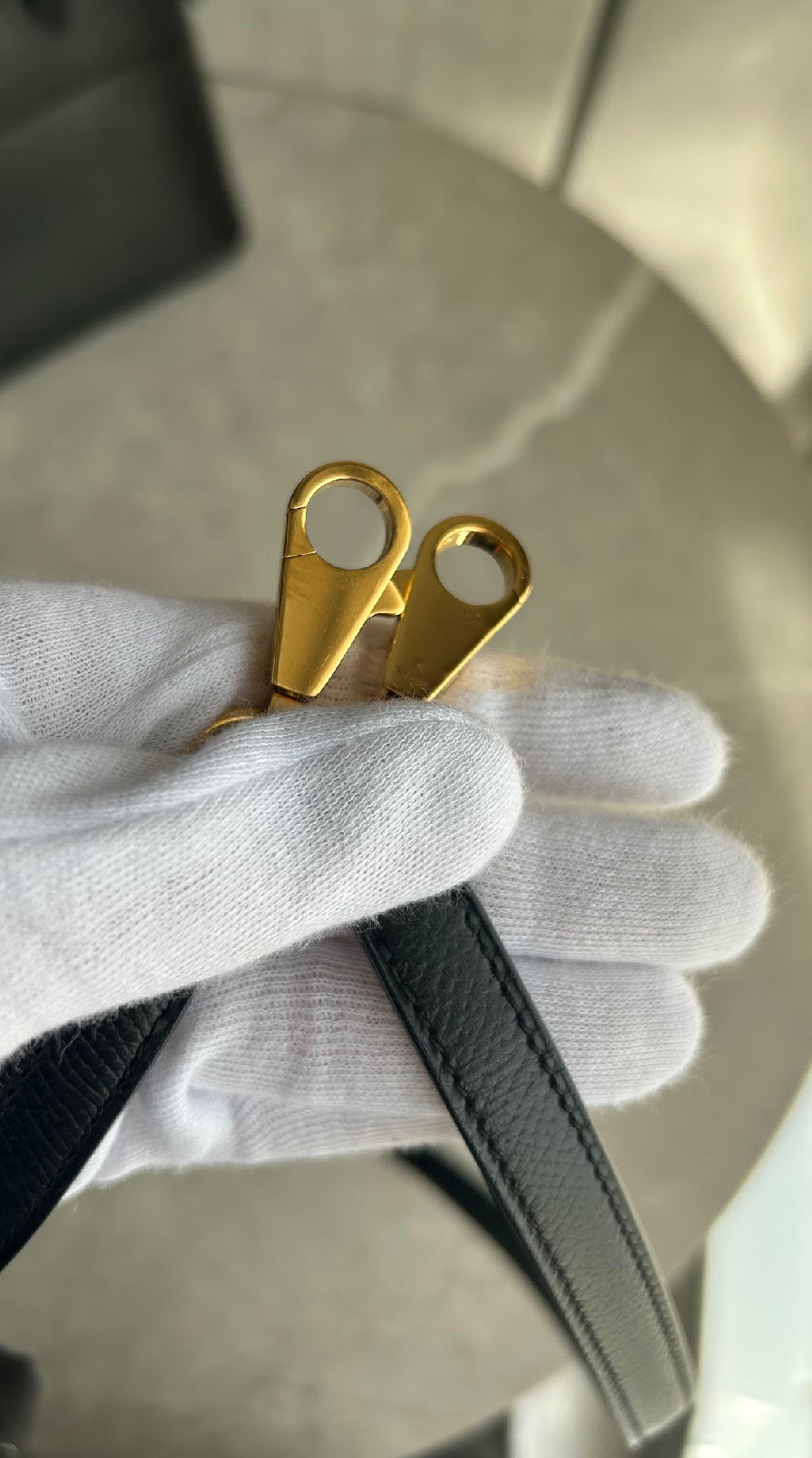 ボリード27/ノワール/ゴールド金具 #1275