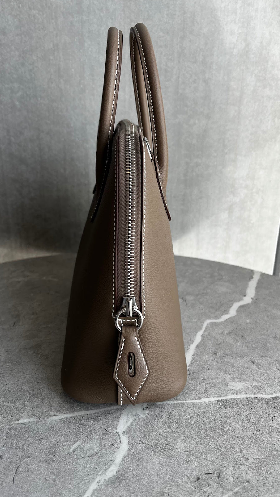 ボリード25/エトゥープ/シルバー金具 #1281