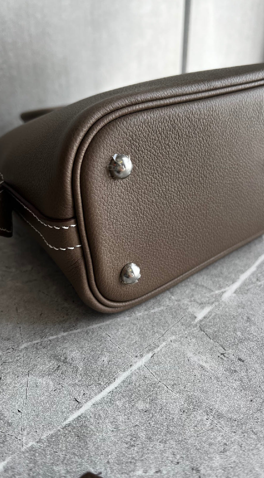 ボリード25/エトゥープ/シルバー金具 #1281