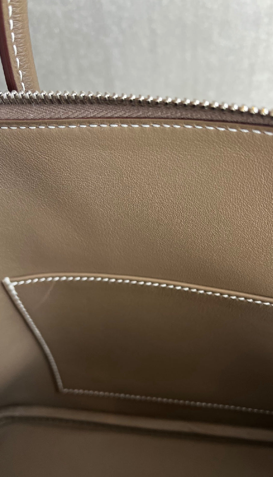 ボリード25/エトゥープ/シルバー金具 #1281